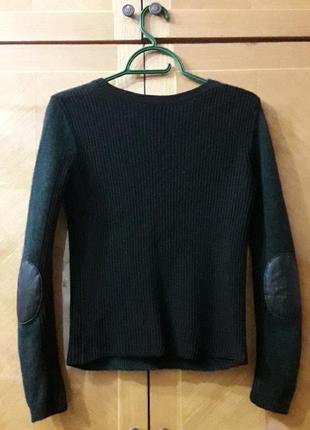 100% меріносова вовна  брендовий  стильний светр  р.m від paolo pecora2 фото