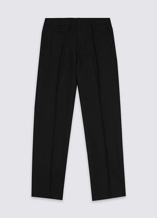 Черные шерстяные школьные брюки marks&spencer на 9-10 лет на рост 140 см