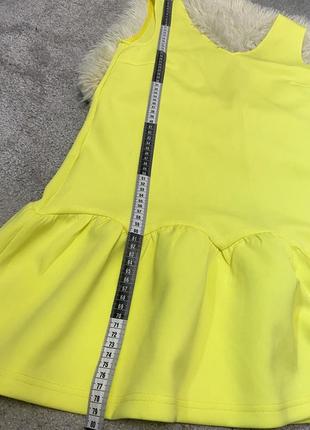 Плаття міні жовтого кольору2 фото