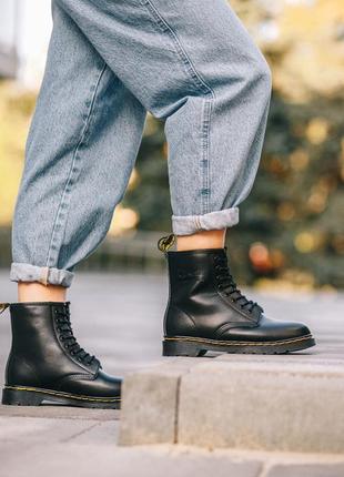 Зимові жіночі черевики dr. martens, женские зимние ботинки доктор мартинс7 фото