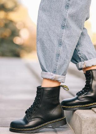 Зимові жіночі черевики dr. martens, женские зимние ботинки доктор мартинс9 фото