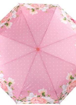 Складаний парасолька artrain зонт жіночий механічний компактний полегшений art rain (арт рейн) zar3516-48