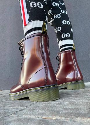 Зимові жіночі черевики dr. martens, женские зимние ботинки доктор мартинс6 фото