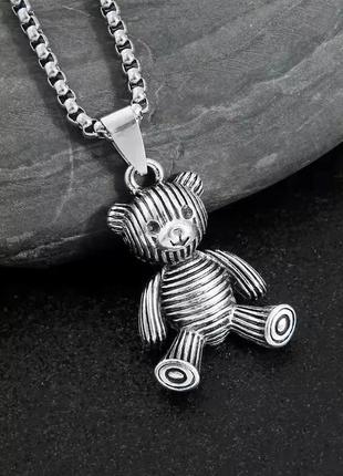 Подвеска мишка, кулон мишка винтажный