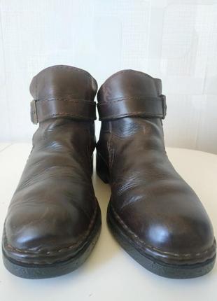 Зимние кожаные винтажные ботинки rieker германия3 фото