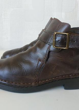 Зимние кожаные винтажные ботинки rieker германия