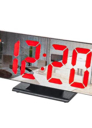 Електронний будильник ds-3618l "червона підсвітка"