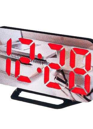 Електронний будильник ds-3625l "червона підсвітка"