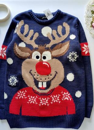 Новий музичний новорічний светр із мигалкою  артикул: 127401 фото