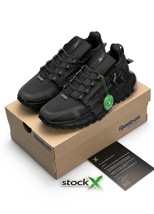 🔥мужские кроссовки reebok zig kinetica all black🖤