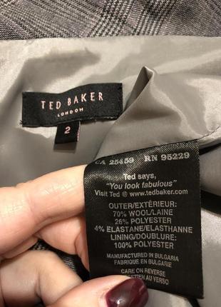 Сукня міді вовняна в клітинку ted baker р.108 фото