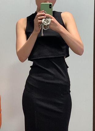 Чёрное платье topshop 2