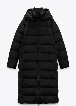 4341/733 женский непромокаемый пуховик zara (-15*с), новый р. s