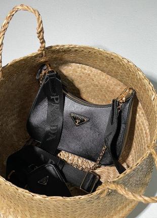 Шикарная черная сумка 👜 нереально крутое качество1 фото
