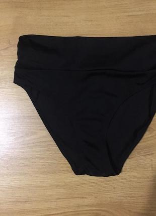 Новые чёрные фирменные трусики трансформер с высокой посадкой для плавания