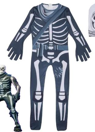 Карнавальный, костюм на хеллоуин скелет фортнайт