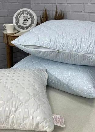 Подушка на молнии со съёмным чехлом холлофайбер, упругая подушка