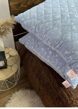 Подушка на молнии со съёмным чехлом холлофайбер, упругая подушка3 фото