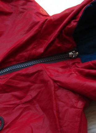 Теплая двусторонняя демисезонная куртка бомбер с капюшоном united colors of benetton5 фото
