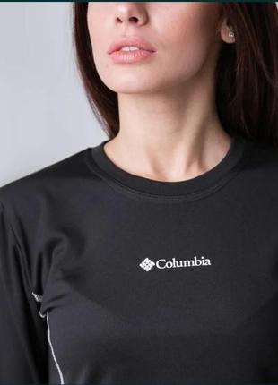 Комплект женского  термобелья columbia на флисе - комплект термобелья - черный1 фото