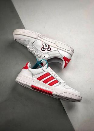 Чоловічі кросівки adidas neo disney white red / smb5 фото
