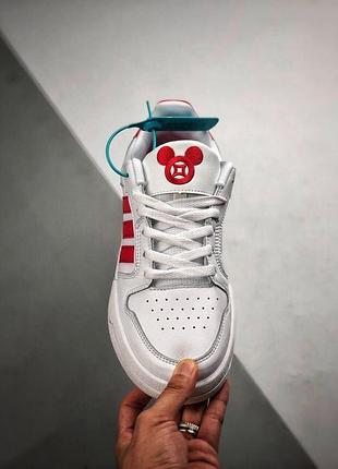 Чоловічі кросівки adidas neo disney white red / smb7 фото