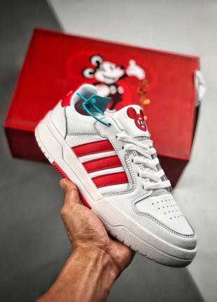 Жіночі кросівки adidas neo disney white red / smb2 фото