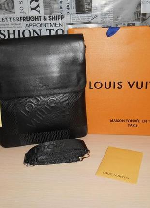 Сумка чоловіча в стилі louis vuitton шкіра, італія 079