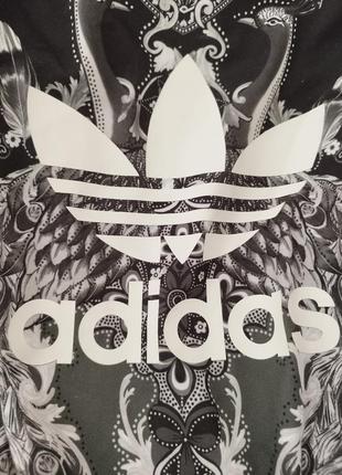 Свитшот adidas с принтом пейсли и логотипом трилистником8 фото
