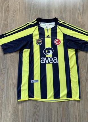 Мужская винтажная футболка джерси футбольная фенербахче adidas fenerbahçe fc1 фото