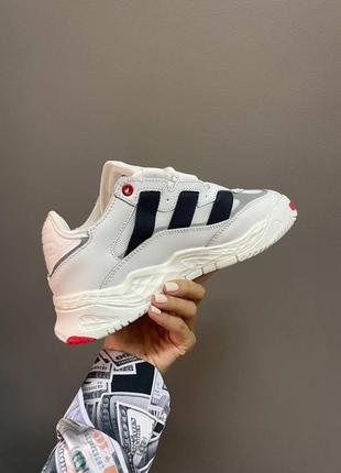 Жіночі кросівки adidas niteball white red black / smb5 фото