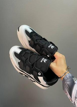 Жіночі кросівки adidas niteball black white v2 / smb9 фото