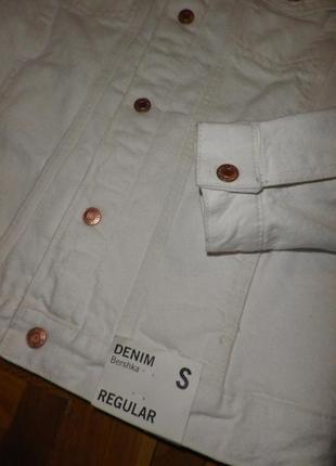 Куртка джинсовая шерпа bershka (bangladesh) oversize s/m5 фото