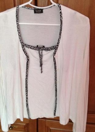 Gerry webber двойка кардиган и майка taifun 44 евро размер вискоза