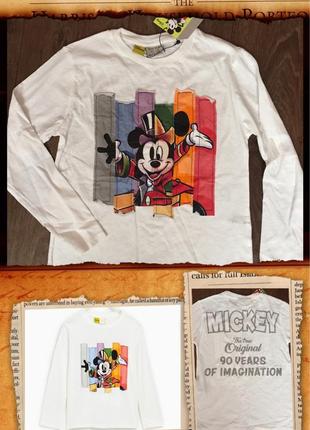 Реглан, кофта, футболка с длинным рукавом zara disney mickey; дисней; микки маус; 128см