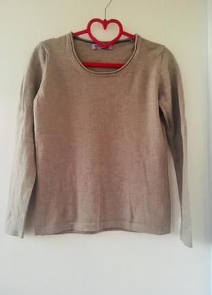 Базовый облегченный свитеров джемпер, натуральная шерсть мериноса