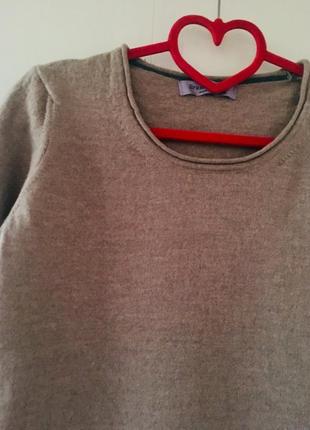 Базовый облегченный свитеров джемпер, натуральная шерсть мериноса4 фото