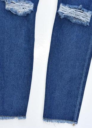 Boohoo blue  стильні джинси мом5 фото