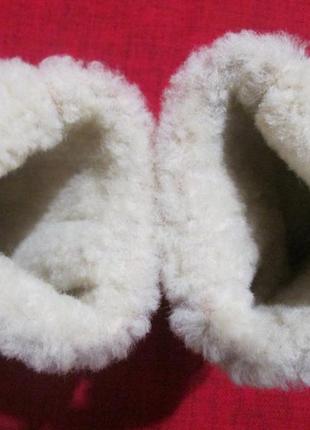 Зимові рукавички пальчата натуральна замша, натуральне хутро6 фото