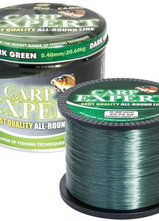 Леска carp expert dark green 0.30 мм. 1200 м.1 фото