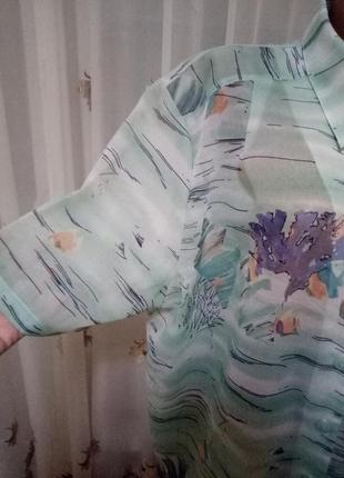 Летняя блузка в постельных тонах2 фото