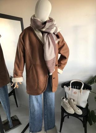 Теплый платок  в клетку