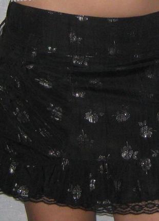 Класснючая черная юбка за 75 грн!!!акция!!!