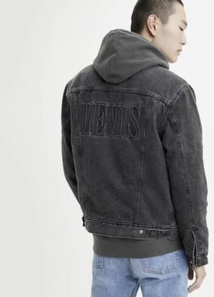 Шерпа куртка джинсовка оригинал levi’s premium sherpa new1 фото