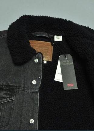 Шерпа куртка джинсовка оригинал levi’s premium sherpa new4 фото