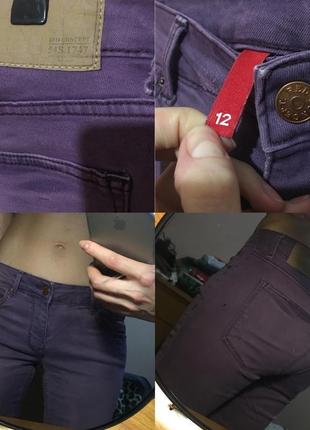 Джинсы h&m divided distressed purple jeans red concept w30 l325 фото