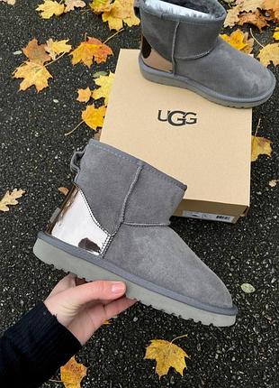 Женские высокие угги на овчине ugg