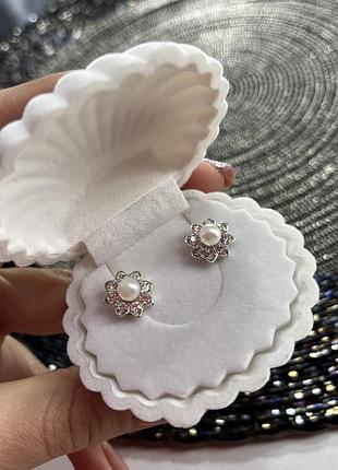 Серьги с жемчугом 💕 2