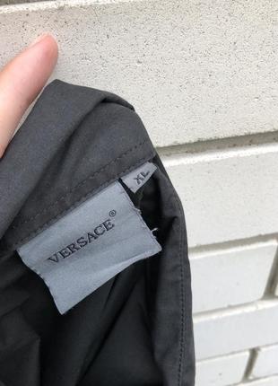 Чорна вінтажна сорочка з вишивкою,унісекс versace8 фото