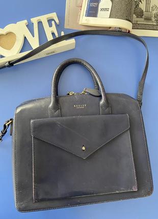 Винтажная кожаная сумка radley